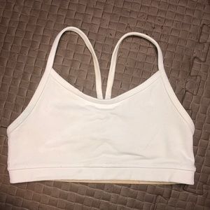 Lululemon white sports bra